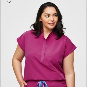 NWT Figs Raspberry Sorbet size XXS XS S RAFAELA top